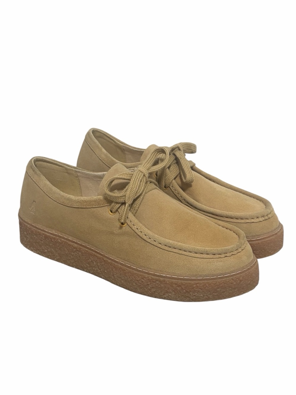 Hush Puppies Tan Suede Desert Boot Wallabies Bridget Platforms - NWOT - Size 10